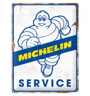 Plechová cedule: Michelin - Service - 40x30 cm