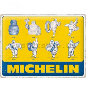 Plechová cedule: Michelin - Logo Evolution - 40x30 cm