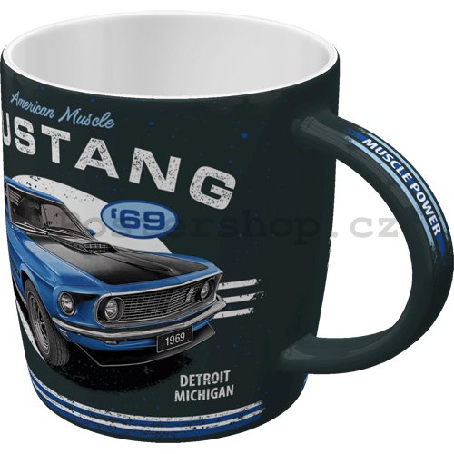 Hrnek - Ford Mustang - 1969 Mach 1 Blue