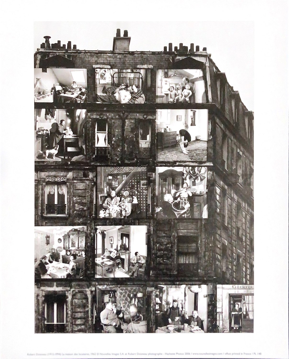Robert Doisneau - Tenement house - 24x30cm