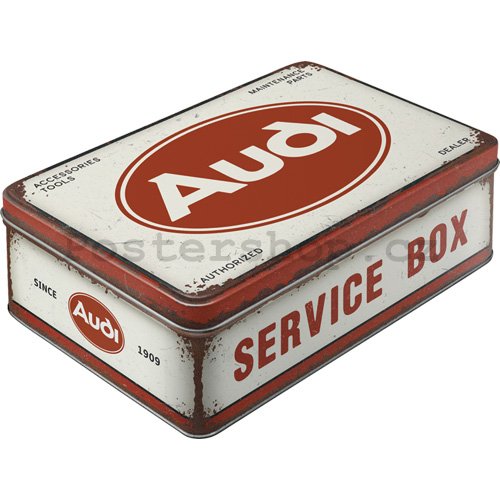 Plechová dóza plochá - Audi - Service Box
