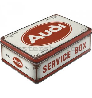 Plechová dóza plochá - Audi - Service Box
