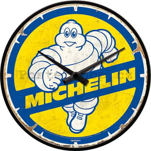 Nástěnné hodiny - Michelin - Bibendum 80s
