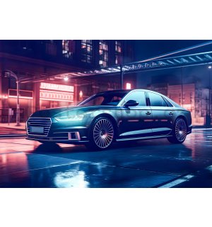 Fototapety vliesové: Car Audi city neon - 254x184 cm