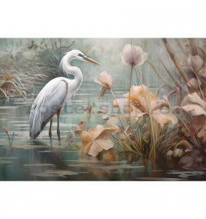 Fototapety vliesové: Art Abstract Birds Flowers Nature - 254x184 cm
