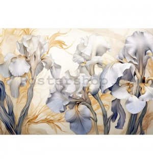 Fototapety vliesové: Nature Iris Flowers - 254x184 cm