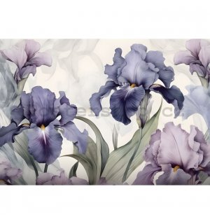 Fototapety vliesové: Nature Flowers Modern Romantic Iris - 254x184 cm