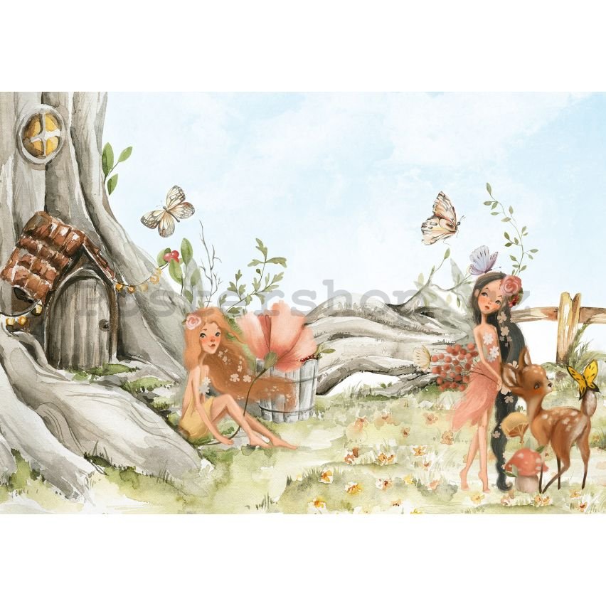 Fototapety vliesové: For kids fairytale fairy - 368x254 cm