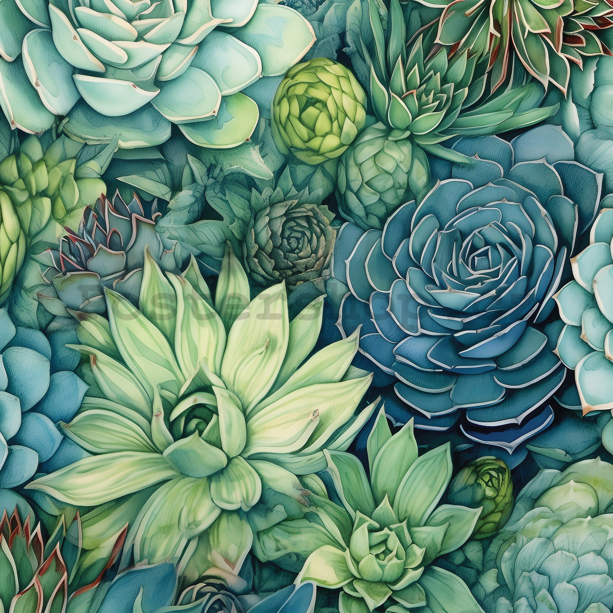 Fototapety vliesové: Succulents - 368x254 cm