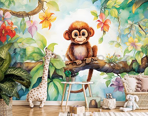 Fototapety vliesové: For Children Animals Monkey - 368x254 cm