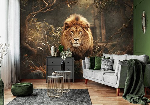 Fototapety vliesové: Animals Cats Lion - 368x254 cm
