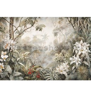 Fototapety vliesové: Nature Leaves Exotic Jungle - 368x254 cm