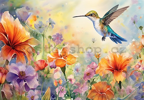 Fototapeta vliesová: Hummingbird - 152,5x104 cm