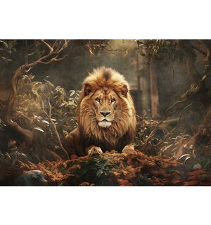 Fototapeta vliesová: Animals Cats Lion - 312x219cm