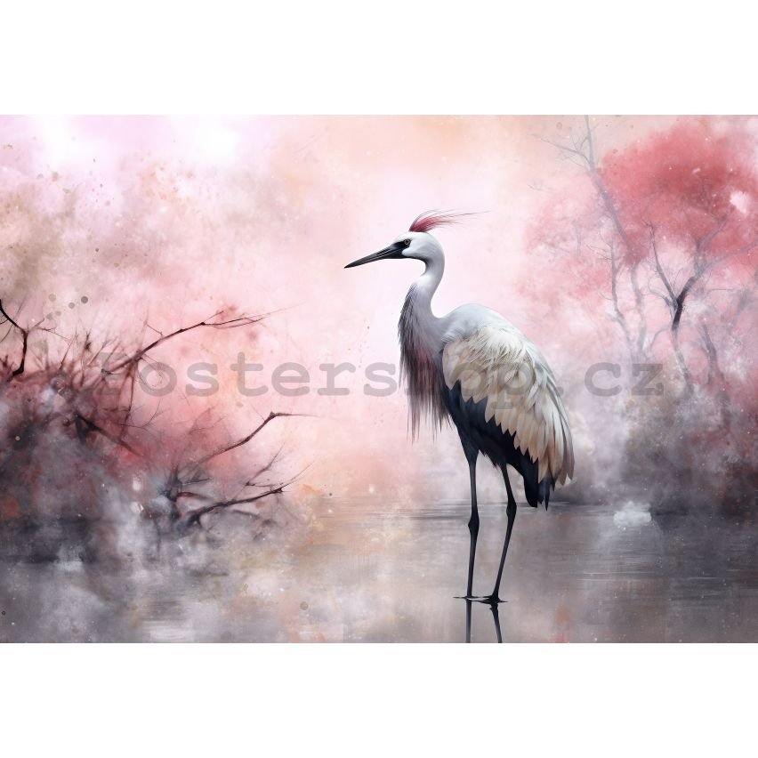 Fototapeta vliesová: Art Abstract Birds - 416x254 cm