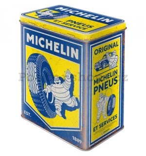 Plechová dóza L - Michelin - Vintage