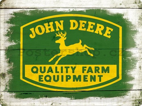 Plechová cedule – John Deere QFE Wood