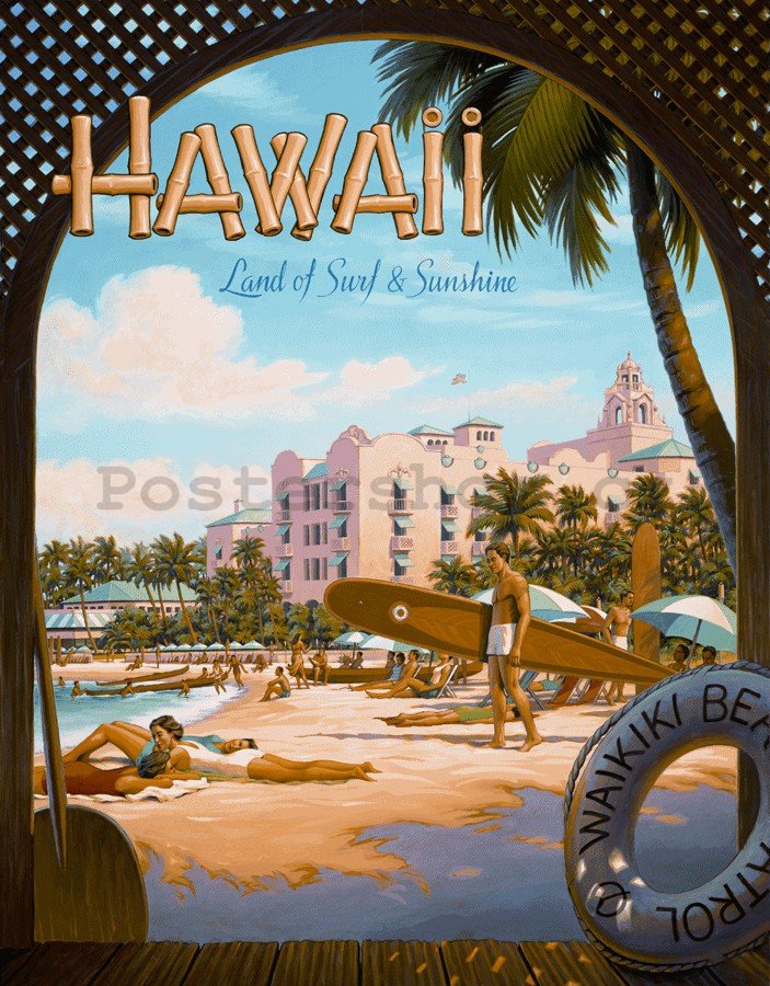 Plechová cedule - Hawaii (1)