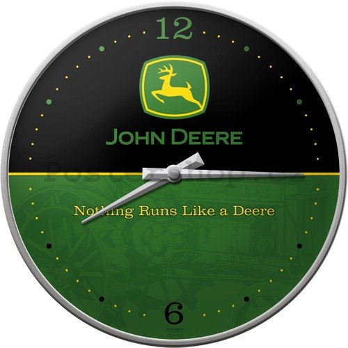 Nástěnné hodiny - John Deere (logo)