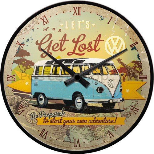 Nástěnné hodiny - VW Let's Get Lost