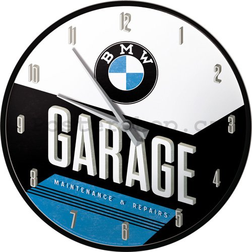 Nástěnné hodiny – BMW Garage